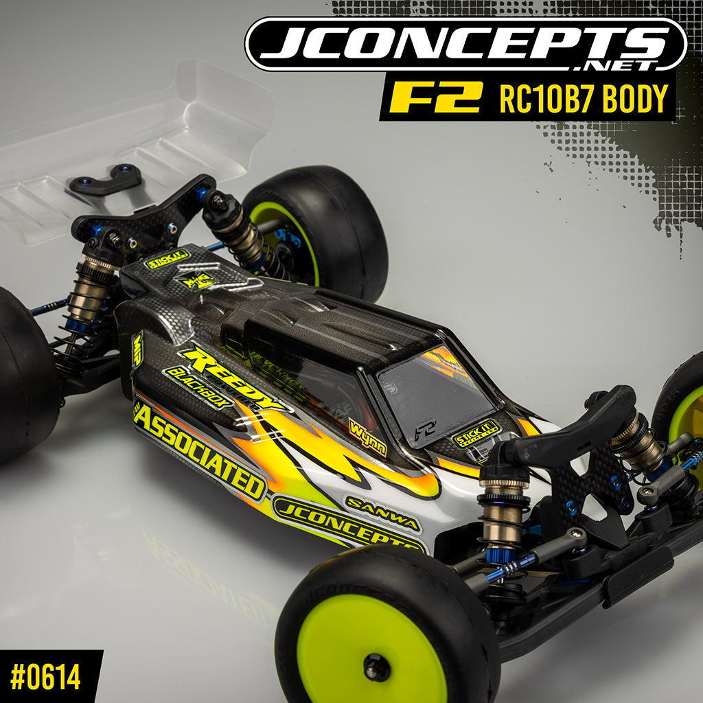#JC0614 - JConcepts F2- RC10B7 Body w/ Carpet/Turf/Dirt Wing