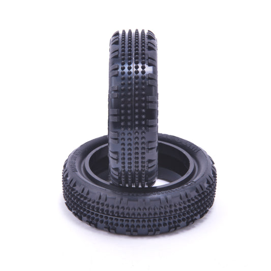 #U6901 - Schumacher Fusion Slim 1/10 2WD Front Tyres - Yellow (PR)