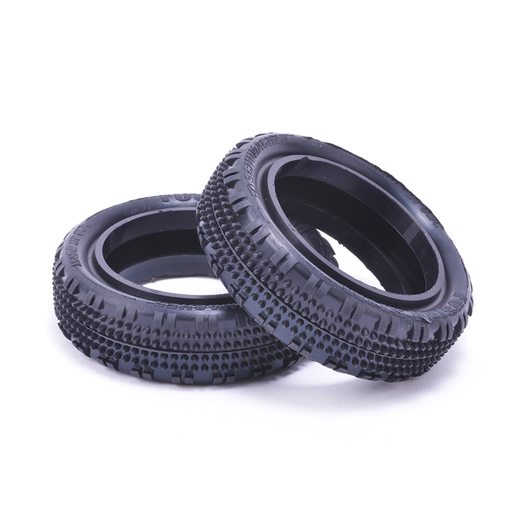 #U6902 - Schumacher Fusion Slim 1/10 2WD Front Tyres - Silver (PR)
