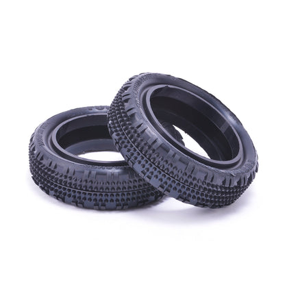 #U6902 - Schumacher Fusion Slim 1/10 2WD Front Tyres - Silver (PR)