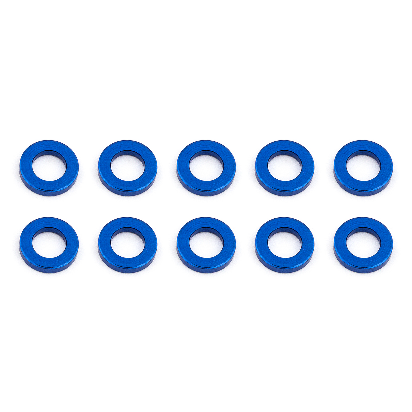 #AS31382 - ASSOCIATED BALLSTUD WASHERS 5.5 x 1.0mm BLUE ALUMINIUM x10