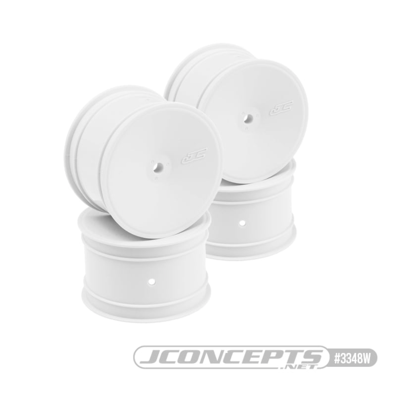 #JC3348W - JConcepts Mono-2.2" Rear Wheel (White) - 2 PAIR